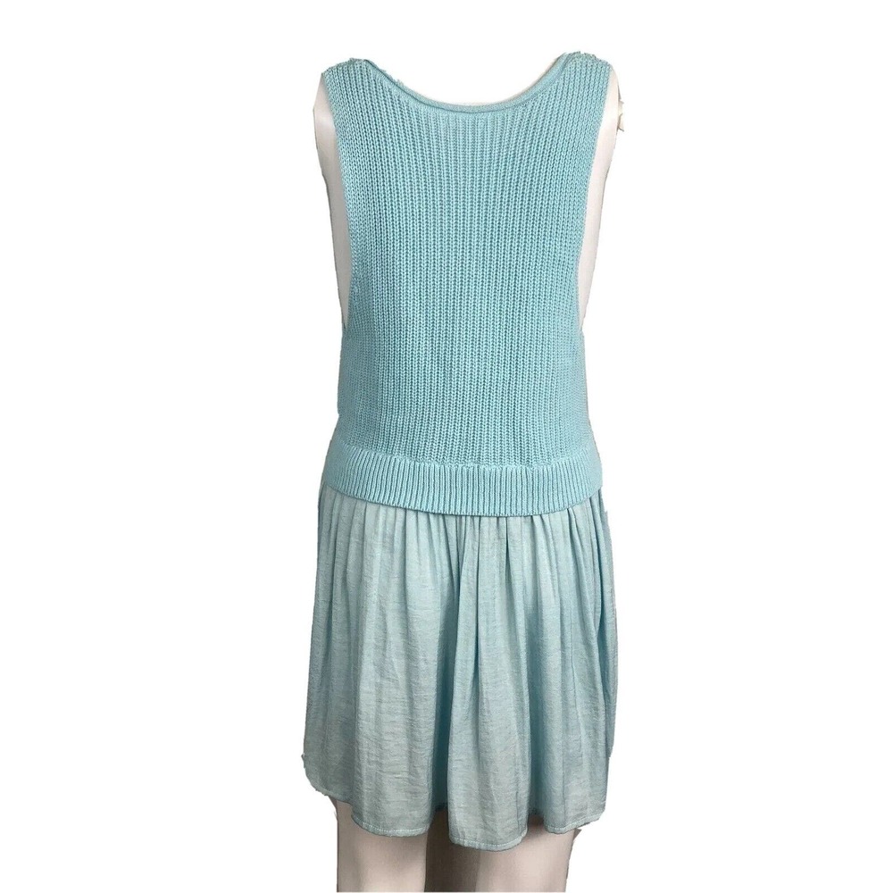 Kimchi Blue Sweater Tank Womens Sz L Blue‎ Knit Top Flowy Babydoll Shirt